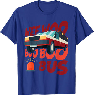 Wee Woo Boo Bus Ambulance Paramedic EMT EMS Medical T-Shirt - T-Shirt | Royal