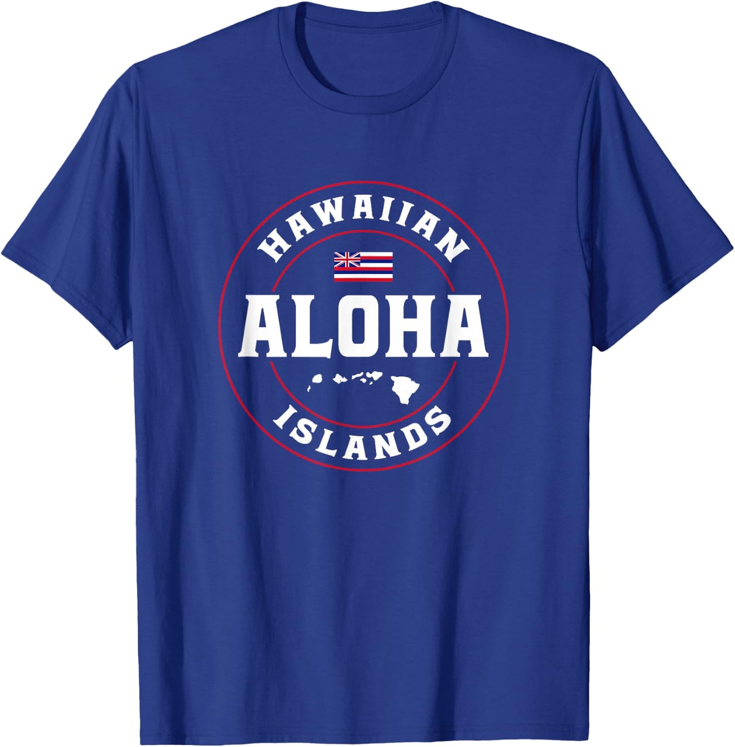 Aloha Hawaii from the island - Hawaii Flag Aloha Hawaiian T-Shirt - T-Shirt | Royal
