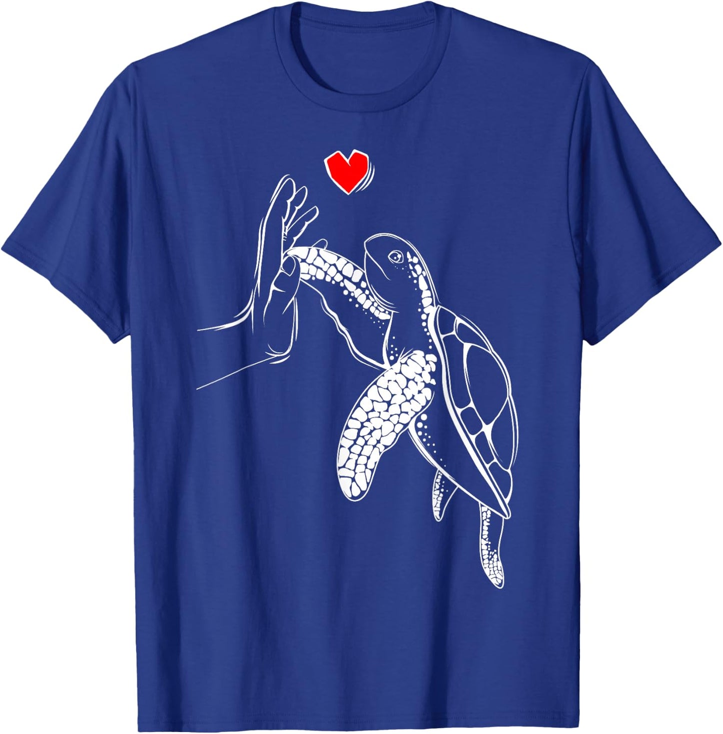 Turtles Love Children Girls Ladies Turtle T-Shirt - T-Shirt | Royal