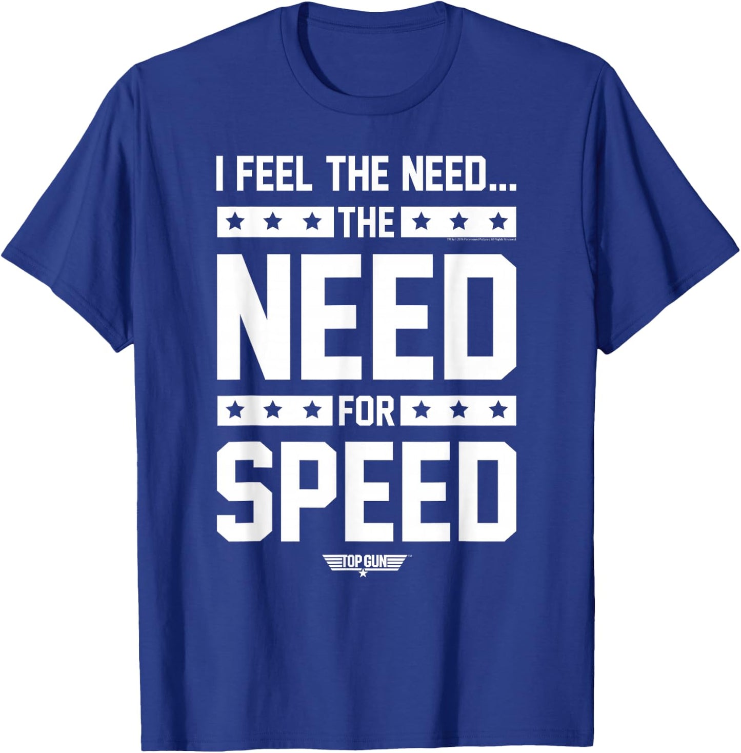 Top Gun The Need for Speed Type Retro 80's Action Movie T-Shirt - T-Shirt | Royal