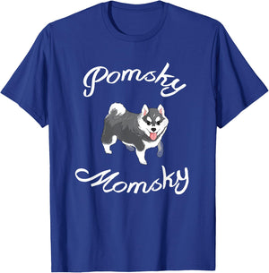 Pomsky Momsky Shirt Pet Pomsky Mommy T-Shirt - T-Shirt | Royal