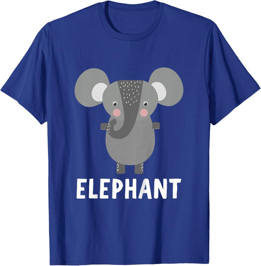 Elephant Shirt For Boys Or Girls | Cute Elephant Gift T-Shirt - T-Shirt | Royal