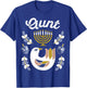 Matching Family Hanukkah Pajamas Top Dreidel & Menorah Aunt T-Shirt - T-Shirt | Royal