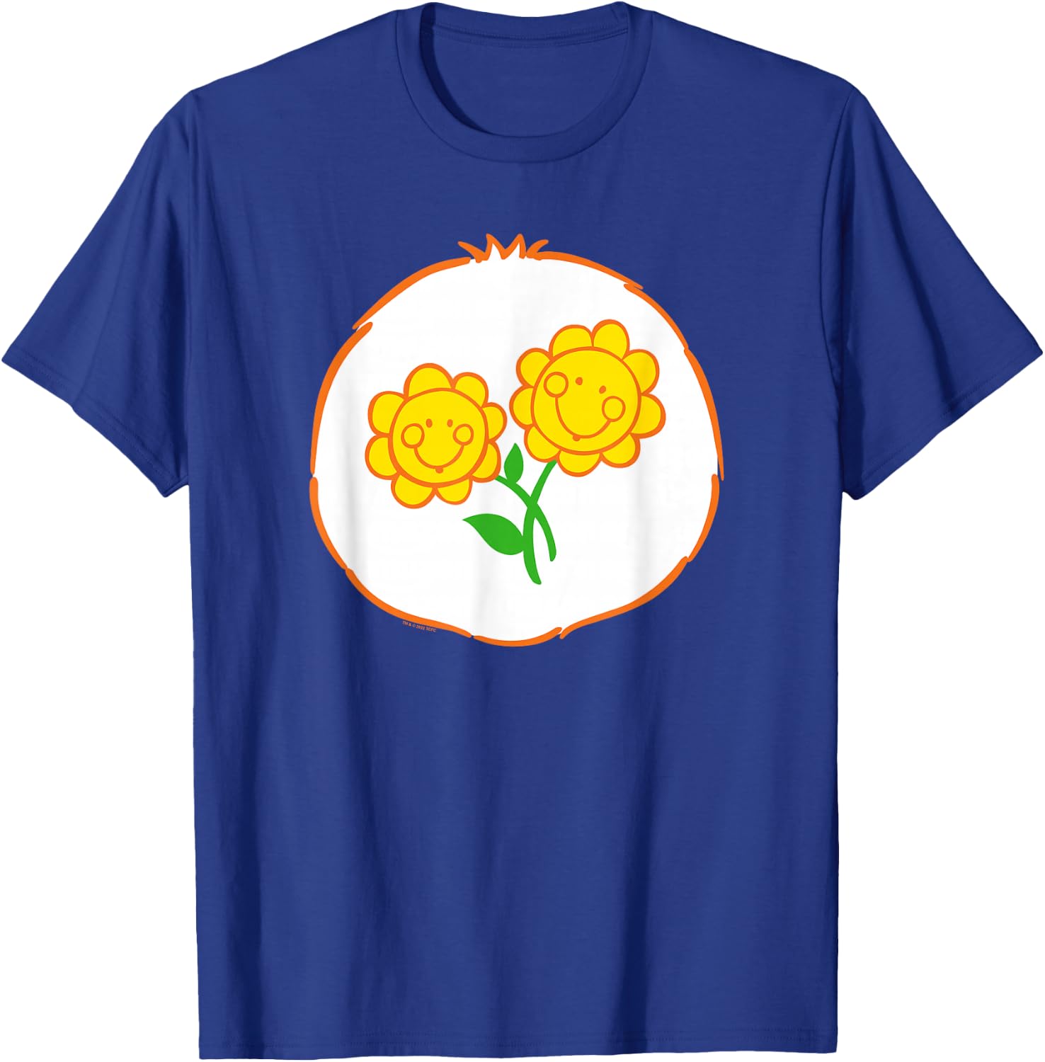 Care Bears Halloween Friend Bear Floral Badge Costume T-Shirt - T-Shirt | Royal