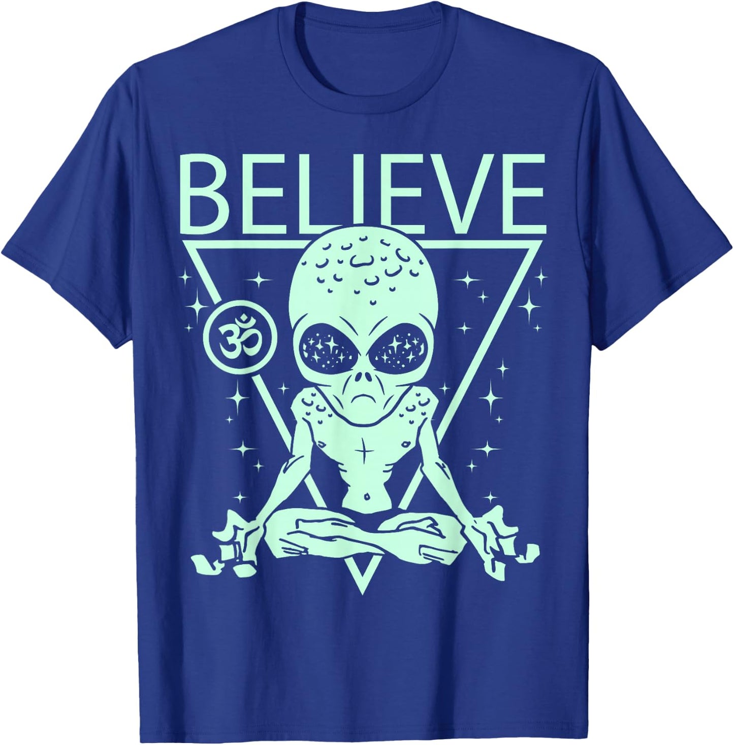 Area 51 Alien Clothing & Aliens Apparel - Believe Alien T-Shirt - T-Shirt | Royal