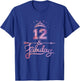 Girls 12 Years Old And Fabulous Girl 12th Birthday T-Shirt - T-Shirt | Royal