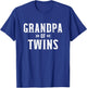 Grandpa of twins T-Shirt - T-Shirt | Royal