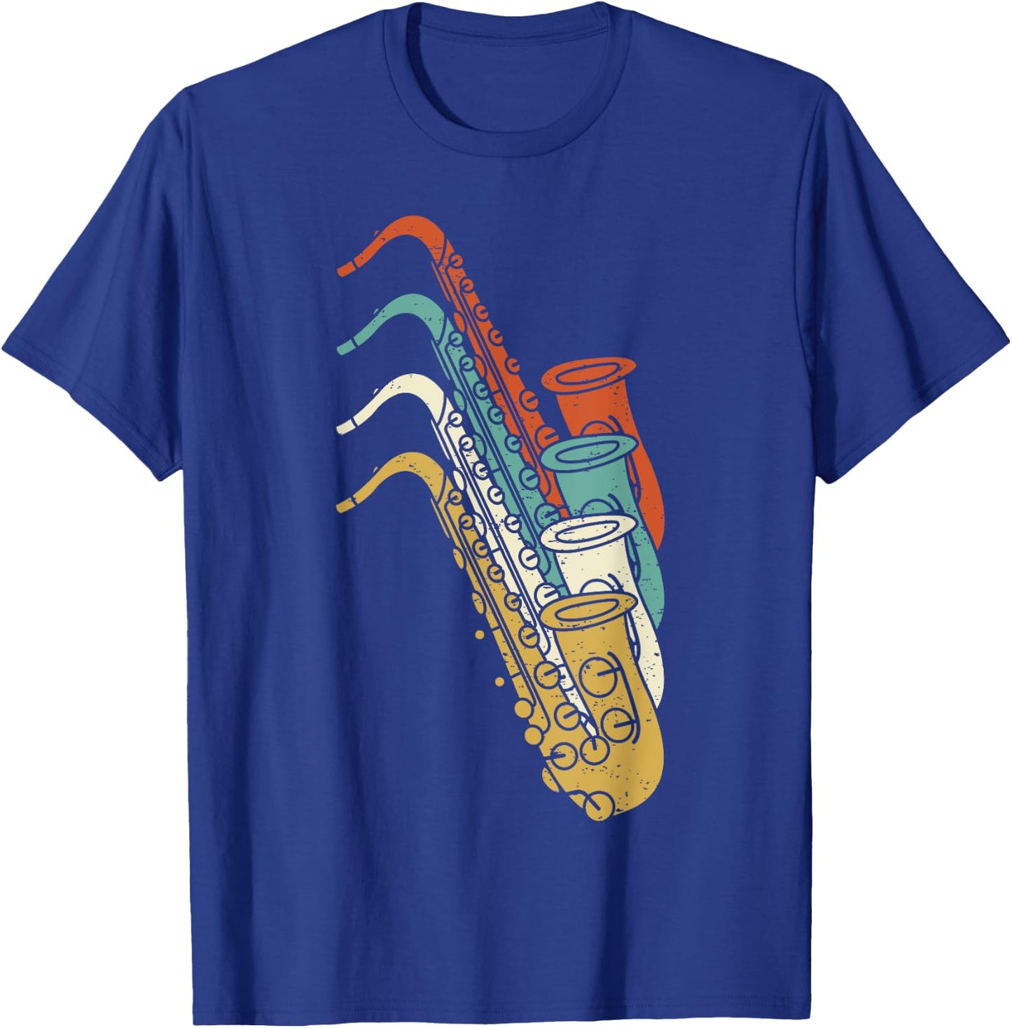 Saxophonist Saxist Sax I Vintage Saxophone T-Shirt - T-Shirt | Royal