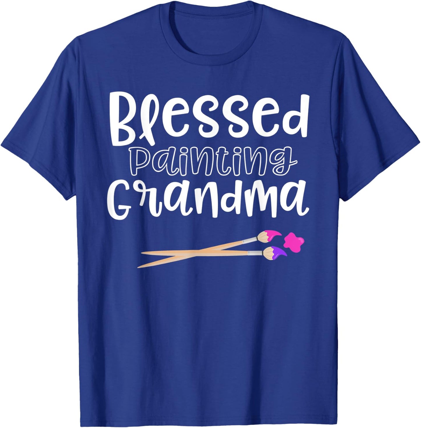 Art Gifts Artist Blessed Painting Grandma Shirt T-Shirt - T-Shirt | Royal