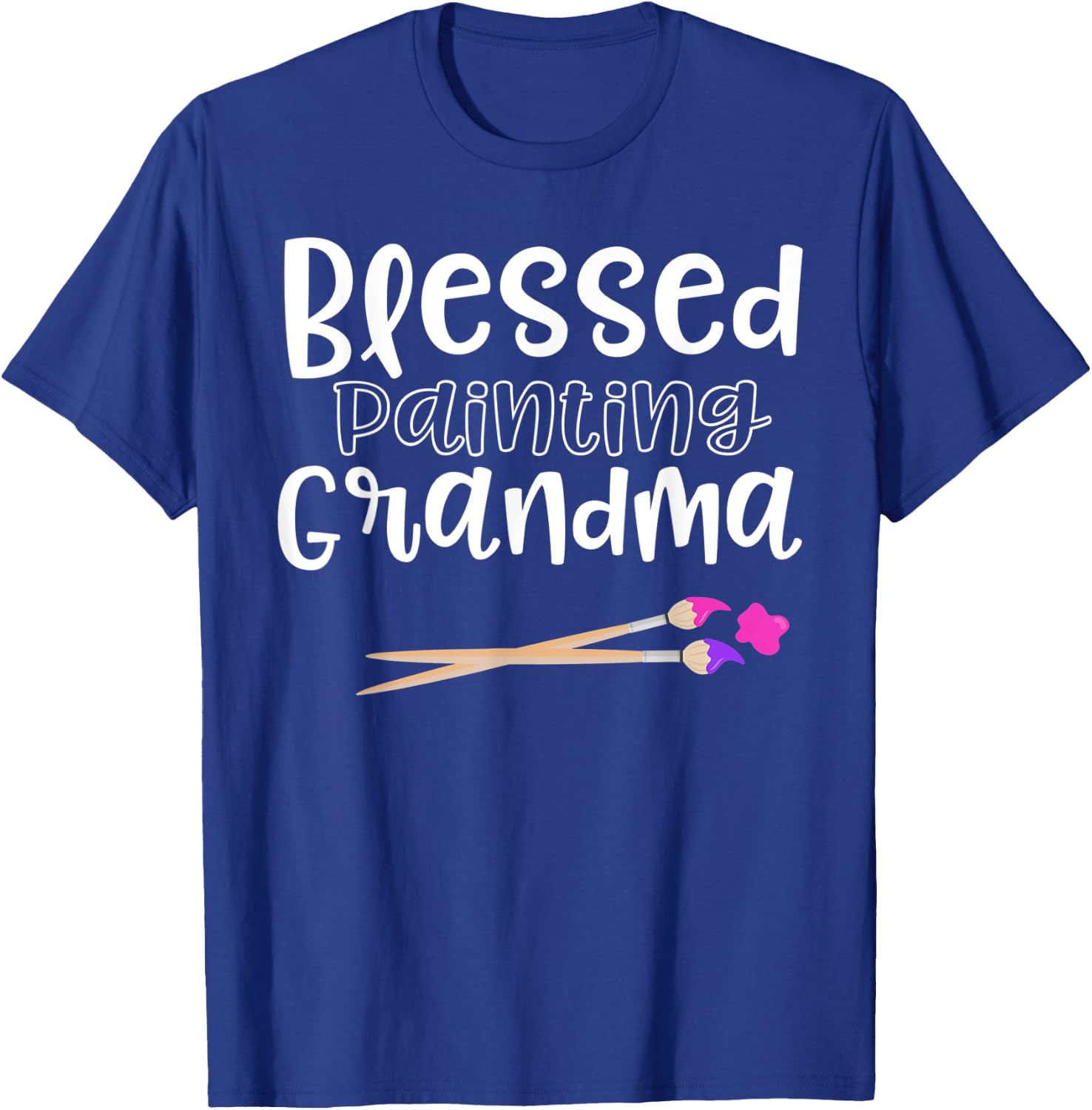 Art Gifts Artist Blessed Painting Grandma Shirt T-Shirt - T-Shirt | Royal