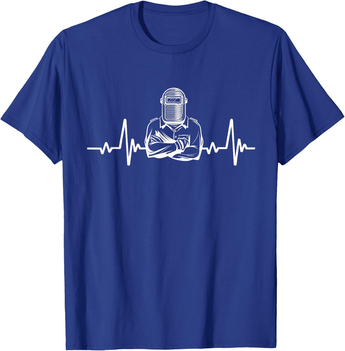 Heartbeat welding heartbeat welder welder motif T-Shirt - T-Shirt | Royal