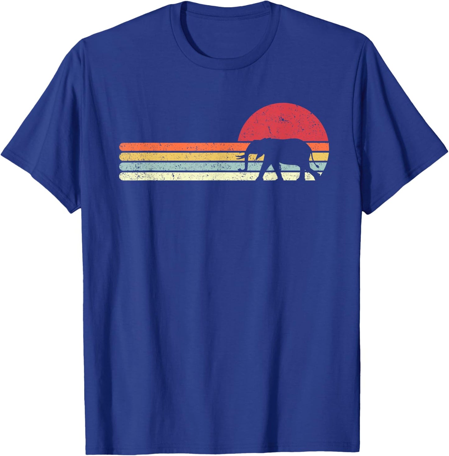 Elephant Shirt. Retro Style T-Shirt - T-Shirt | Royal