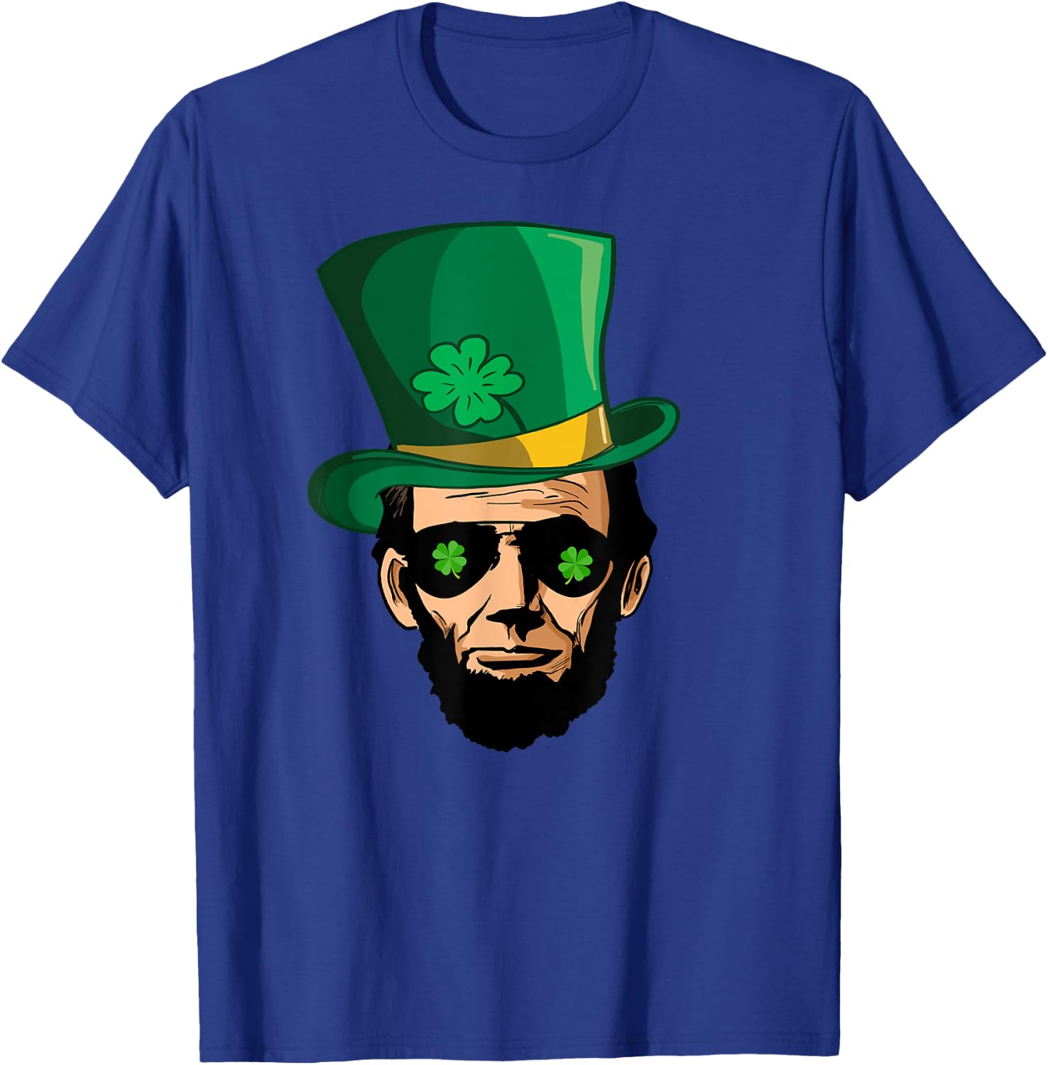 Abraham Lincoln St Patricks Day Shirt Irish Abe Lincoln T-Shirt - T-Shirt | Royal