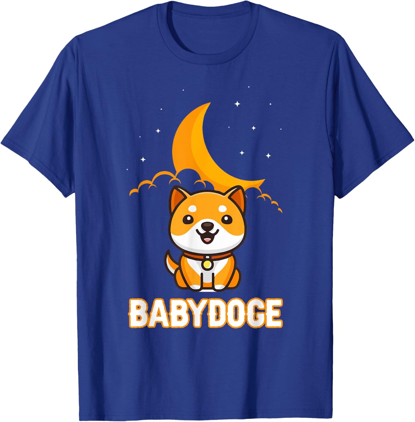 Baby Doge Shirt, Cute Crypto Dogecoin Baby Shiba Coin Moon T-Shirt - T-Shirt | Royal