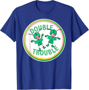 Classic TV Shirts Women's Lucy and Ethel in Trouble Black Cartoon Modern Small T-Shirt - T-Shirt | Royal