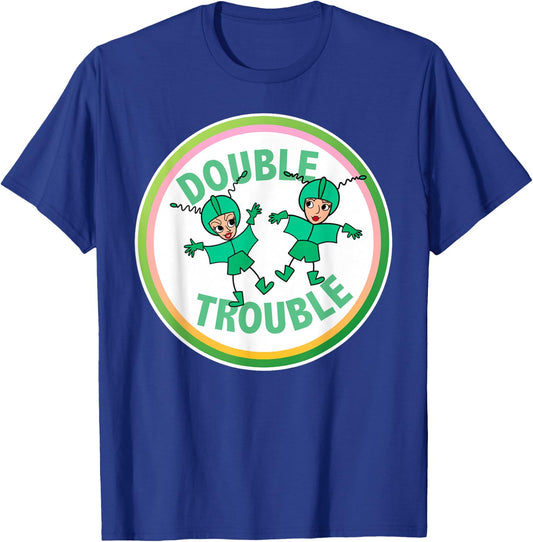 Classic TV Shirts Women's Lucy and Ethel in Trouble Black Cartoon Modern Small T-Shirt - T-Shirt | Royal