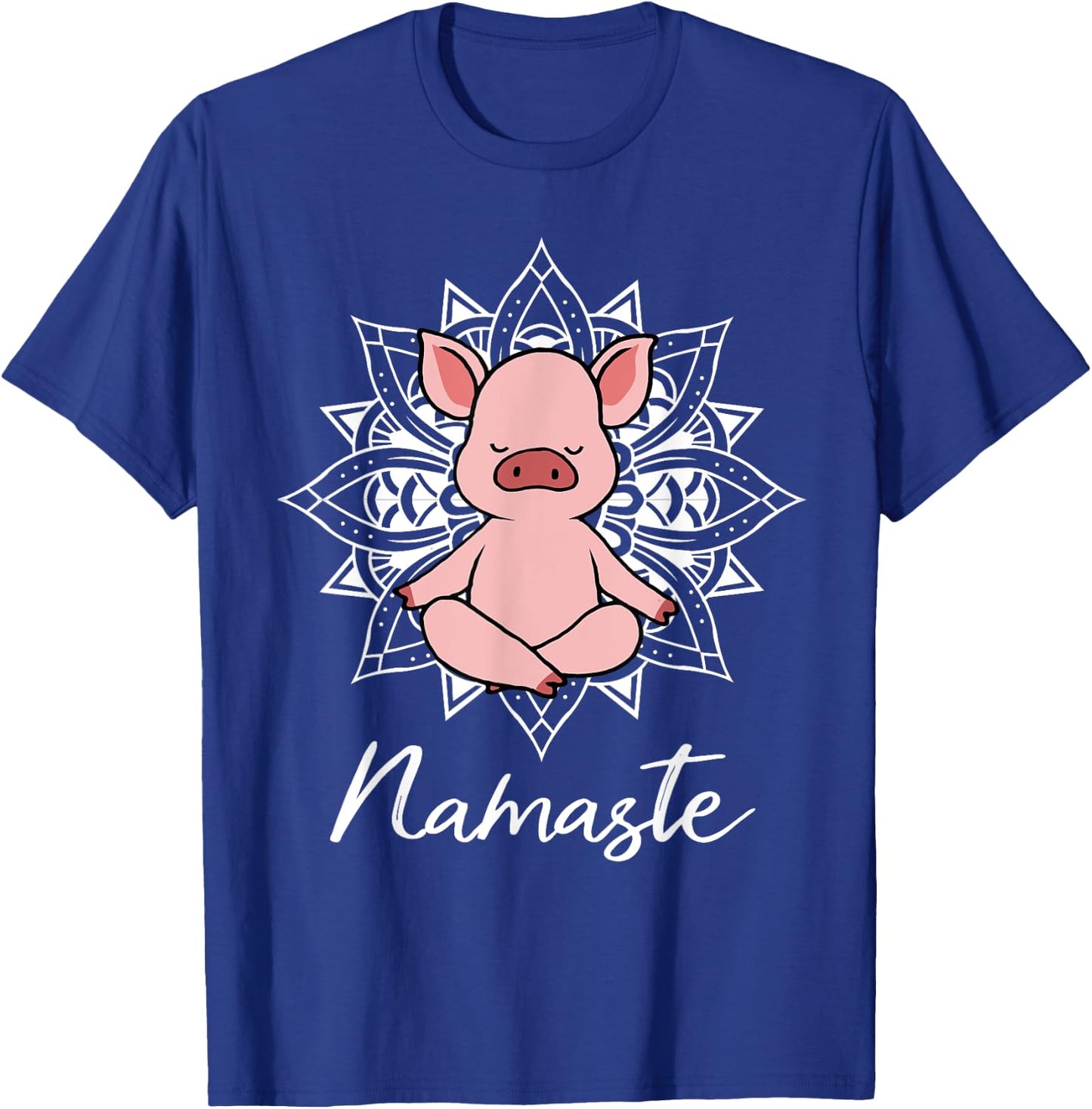 Pig yoga for a yoga workout fan T-Shirt - T-Shirt | Royal