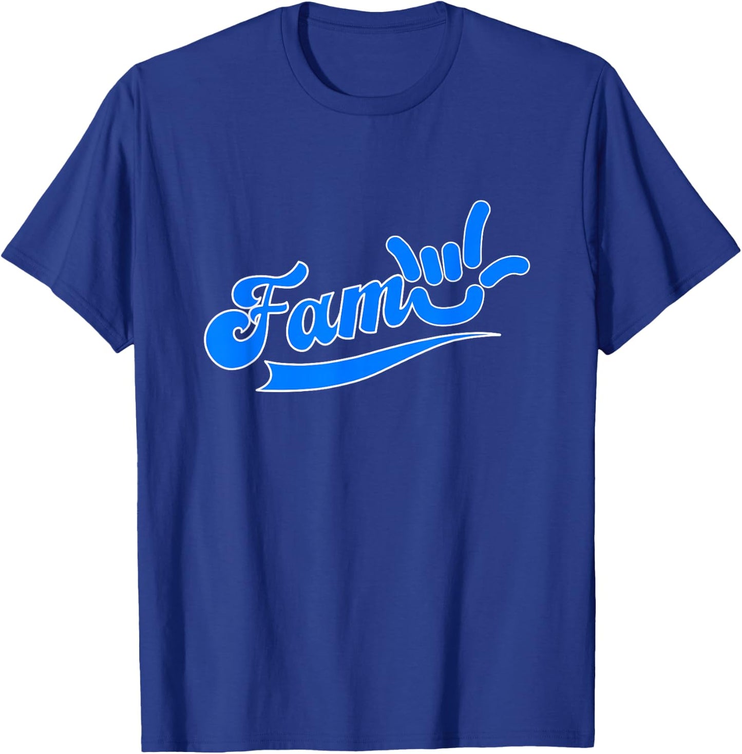 FamILY - I Love You ASL ILY T-Shirt - T-Shirt | Royal