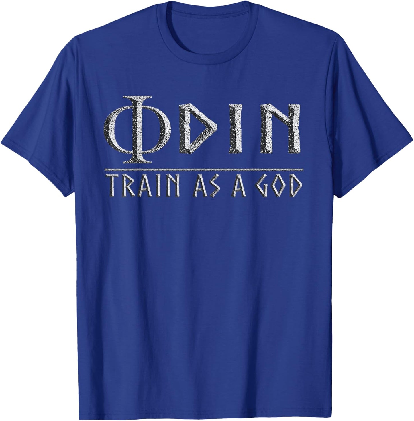 Vikings Odin Train As A God Norse Mythology Gym Training T-Shirt - T-Shirt | Royal