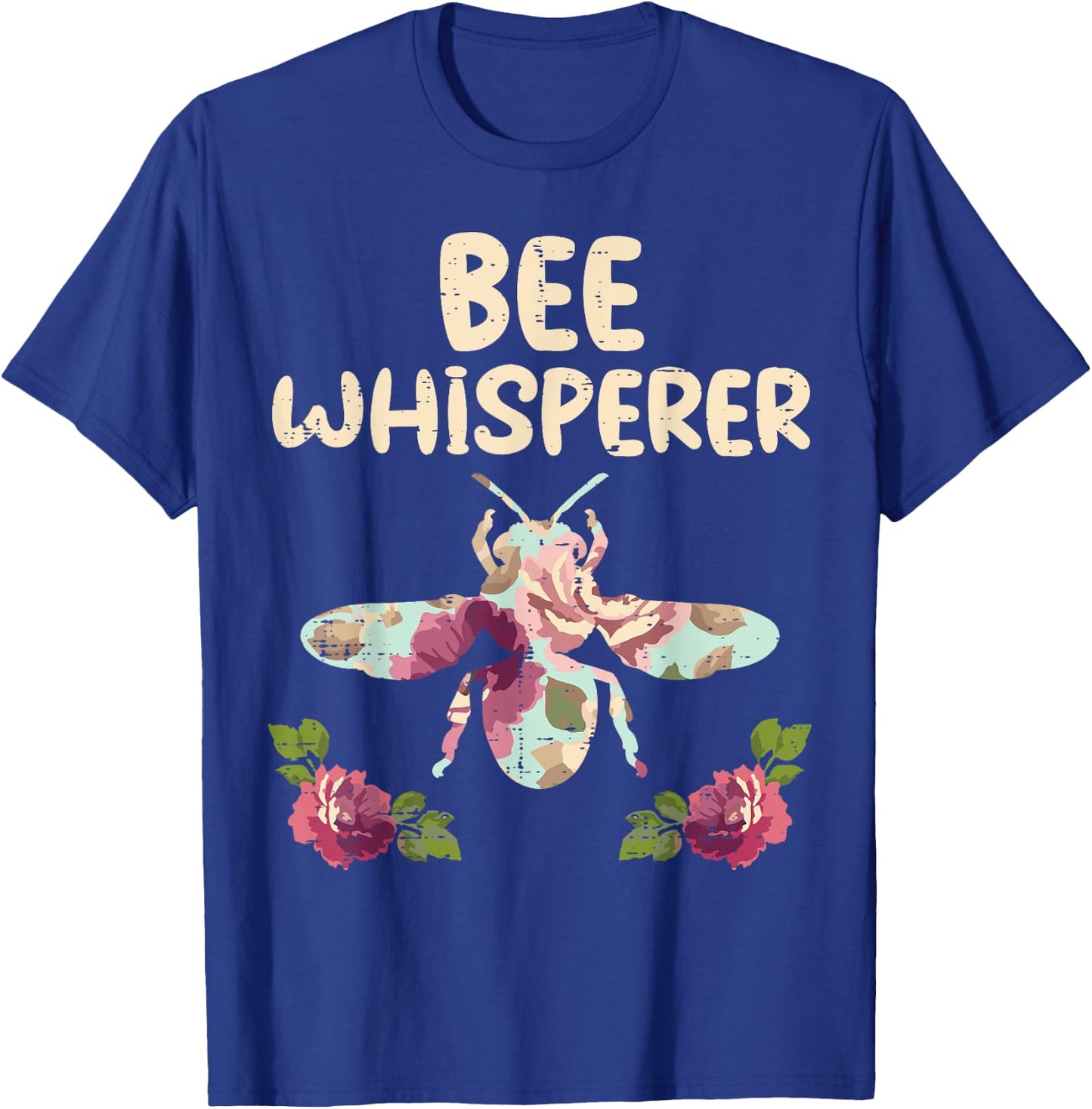 Bee Whisperer Flower Funny Beekeeper Apiarist Men Women T-Shirt - T-Shirt | Royal