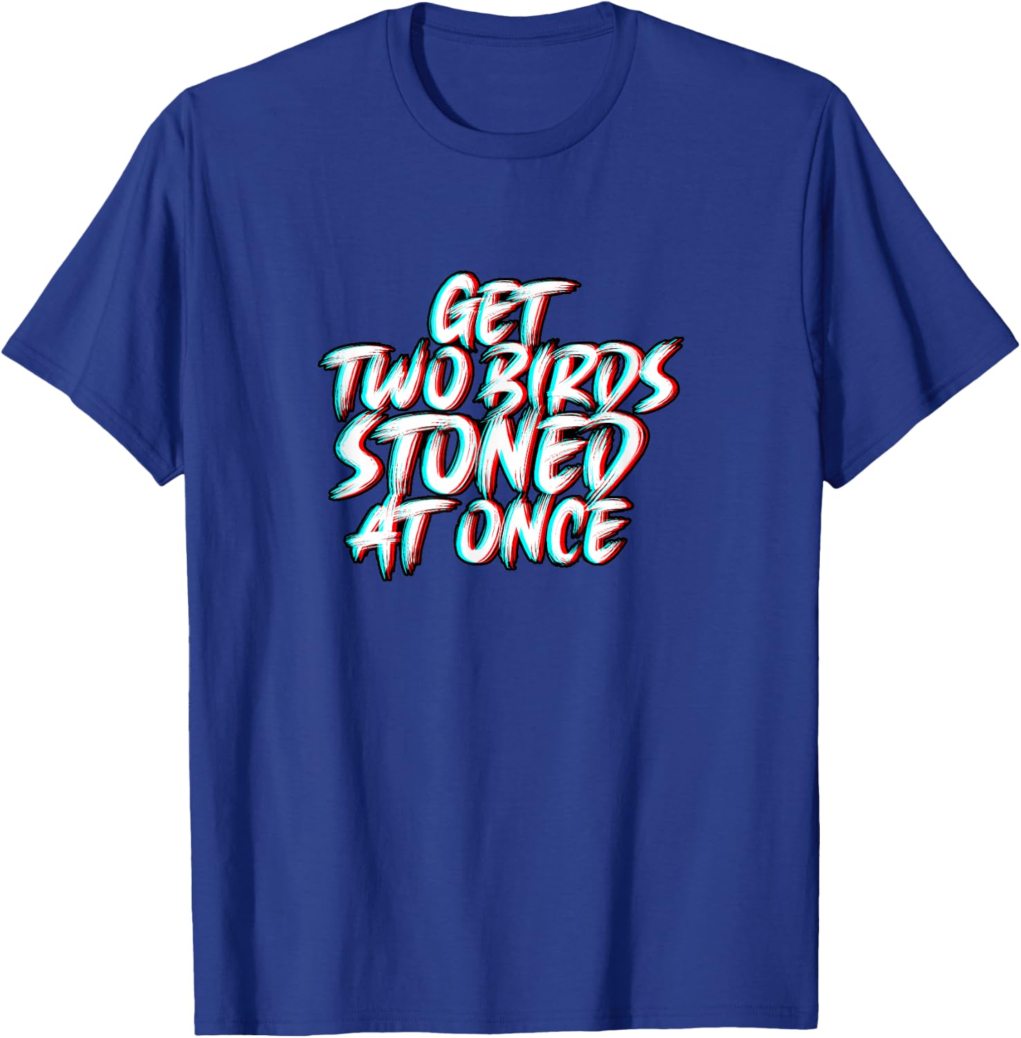 Two Birds Stoned Funny Trailer Park Weed T-Shirt - T-Shirt | Royal