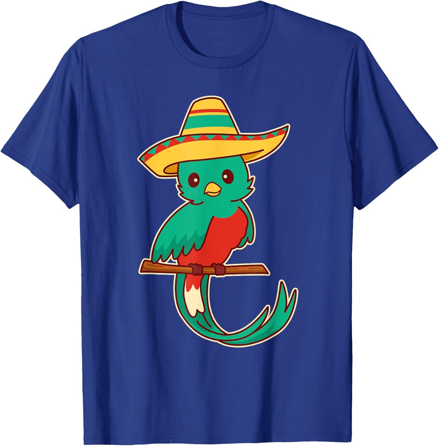 Guatemala Quetzal Bird With Sombrero - Quetzals T-Shirt - T-Shirt | Royal