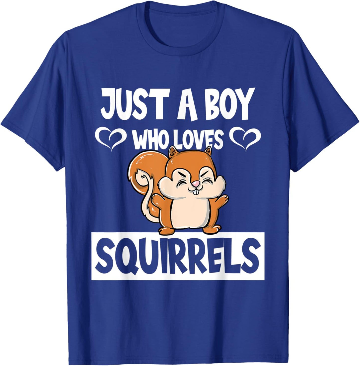 Just A Boy Who Loves Squirrels Animal Lover Enthusiast Gift T-Shirt - T-Shirt | Royal