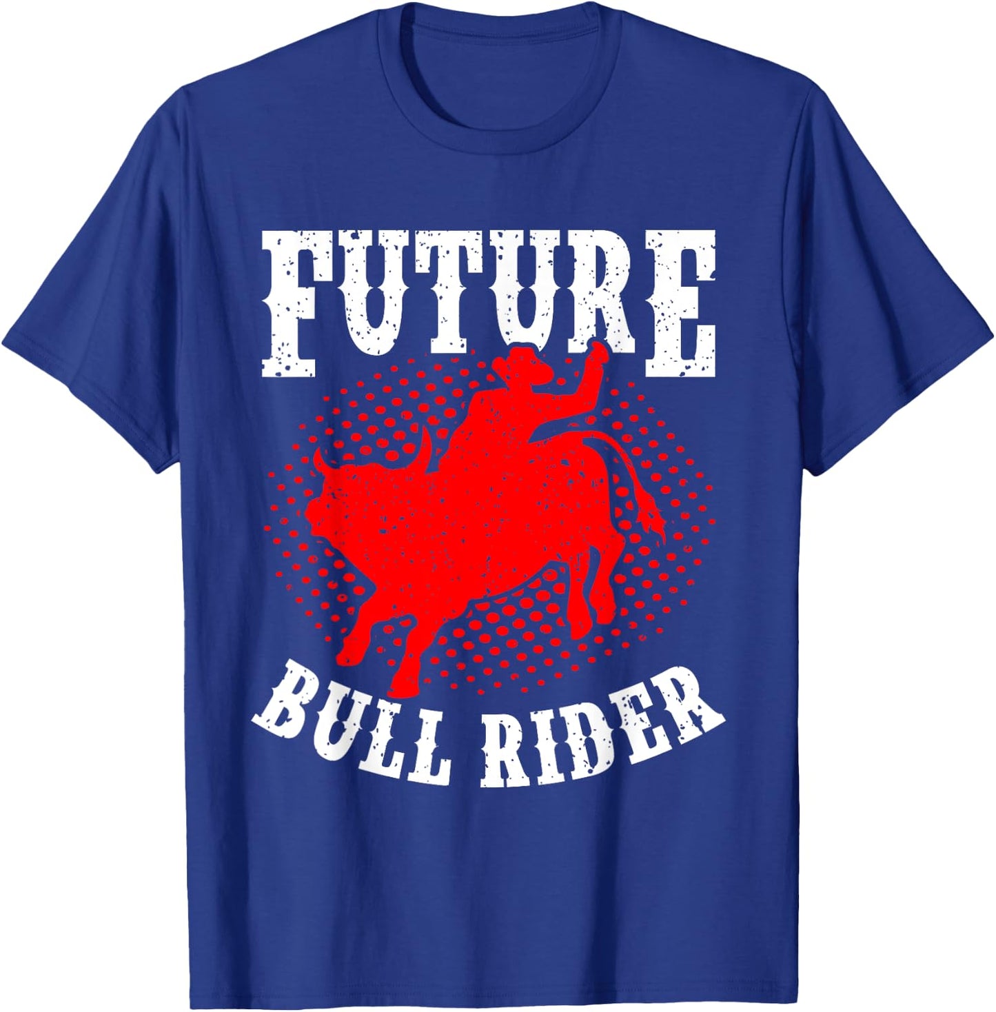 Future Bull Rider Bull Riding Mechanical Rodeo Boys Kids T-Shirt - T-Shirt | Royal