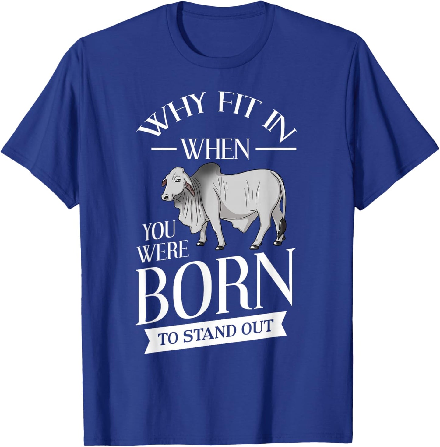 Brahman Bull Cattle Mini Zebu Cow T-Shirt - T-Shirt | Royal