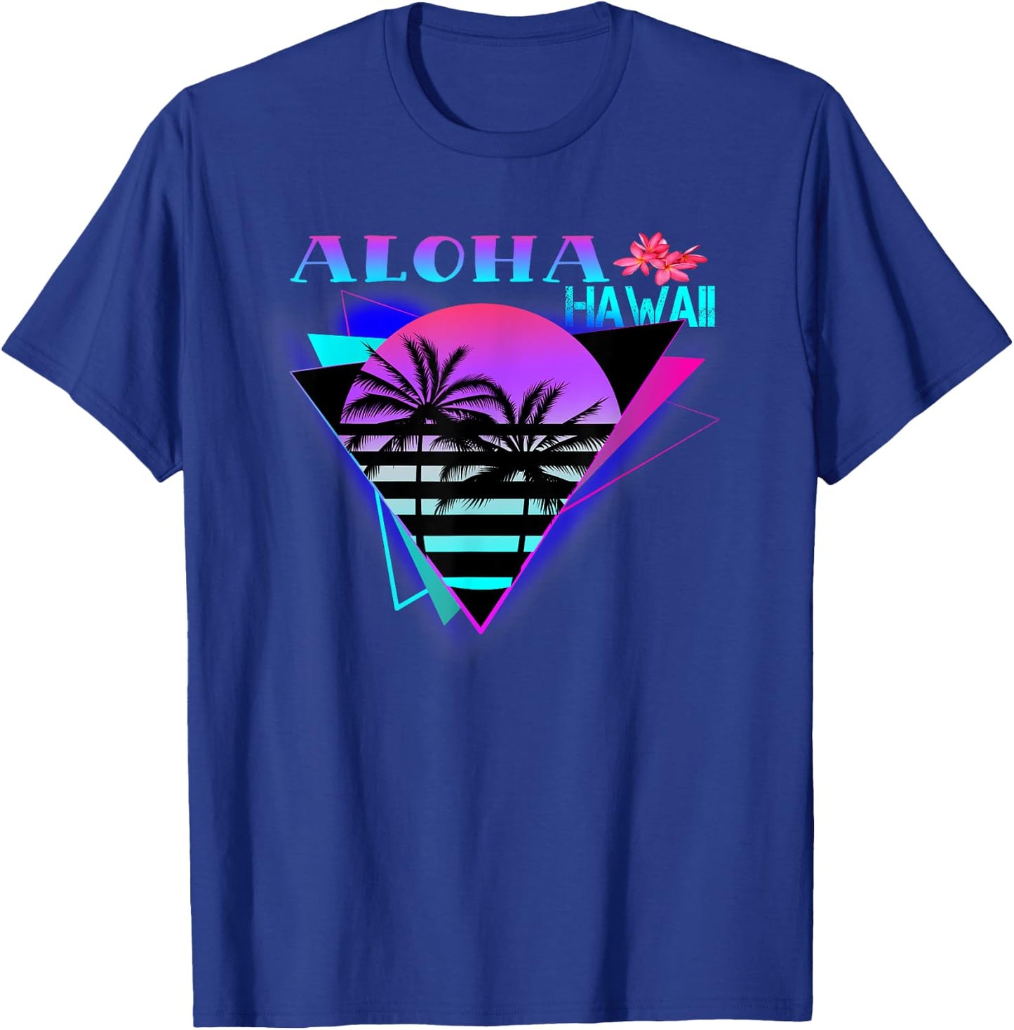 Aloha Hawaii Island Palm Beach Men Women T-Shirt - T-Shirt | Royal