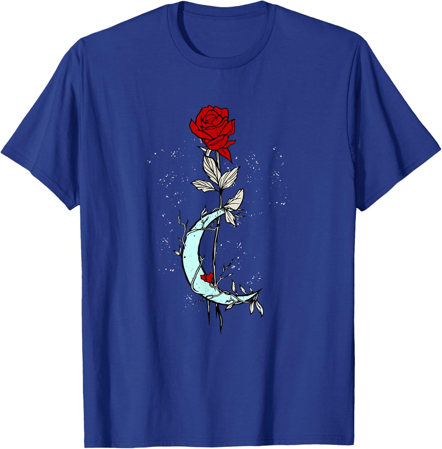 Rose Flower Moon Magical Gothic Goth T-Shirt - T-Shirt | Royal