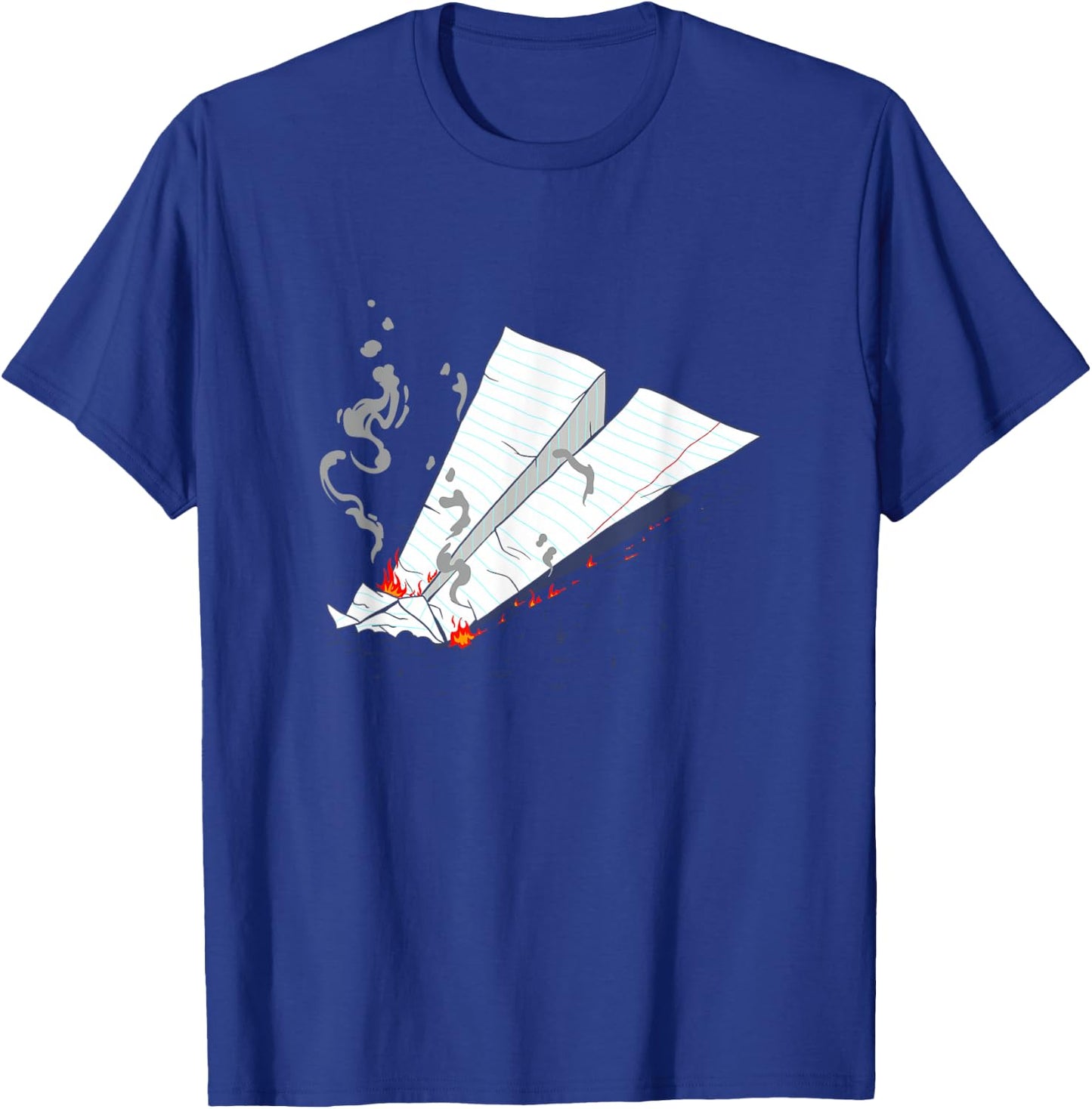 Paper Plane Crash T-Shirt - T-Shirt | Royal