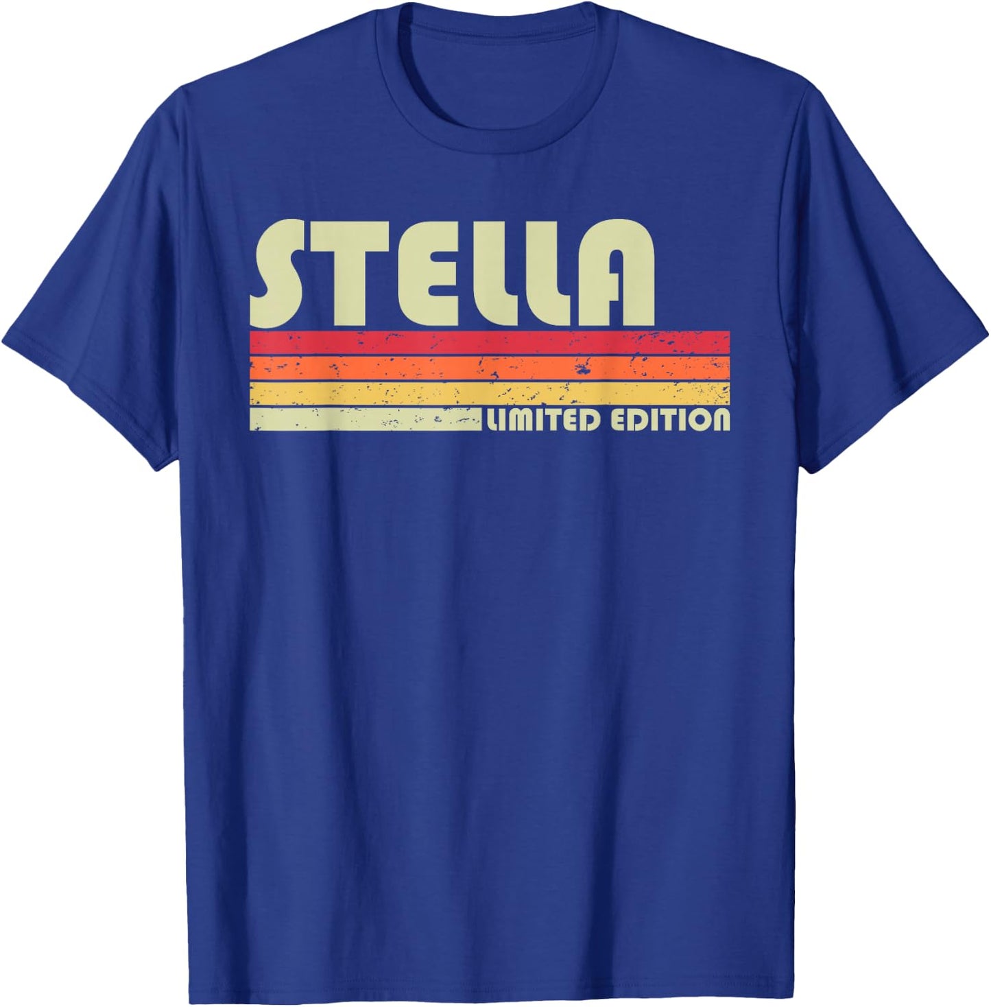 STELLA Gift Name Personalized Retro Vintage 80s 90s Birthday T-Shirt - T-Shirt | Royal