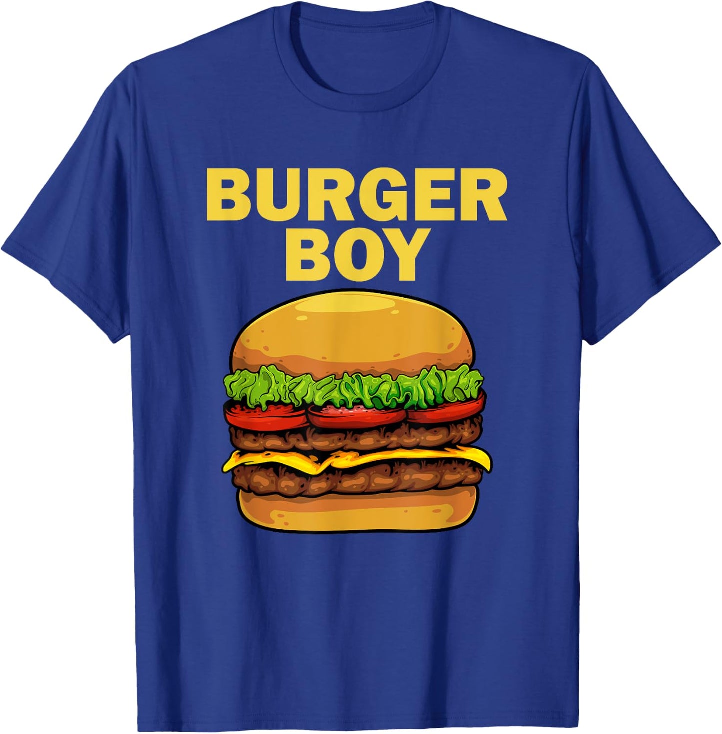 Cool Burger Art For Boys Men Hamburger Cheeseburger Lovers T-Shirt - T-Shirt | Royal
