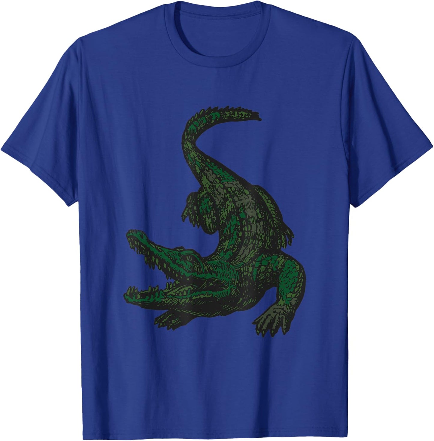 Military Alligator Camo Crocodile Veteran T-Shirt - T-Shirt | Royal