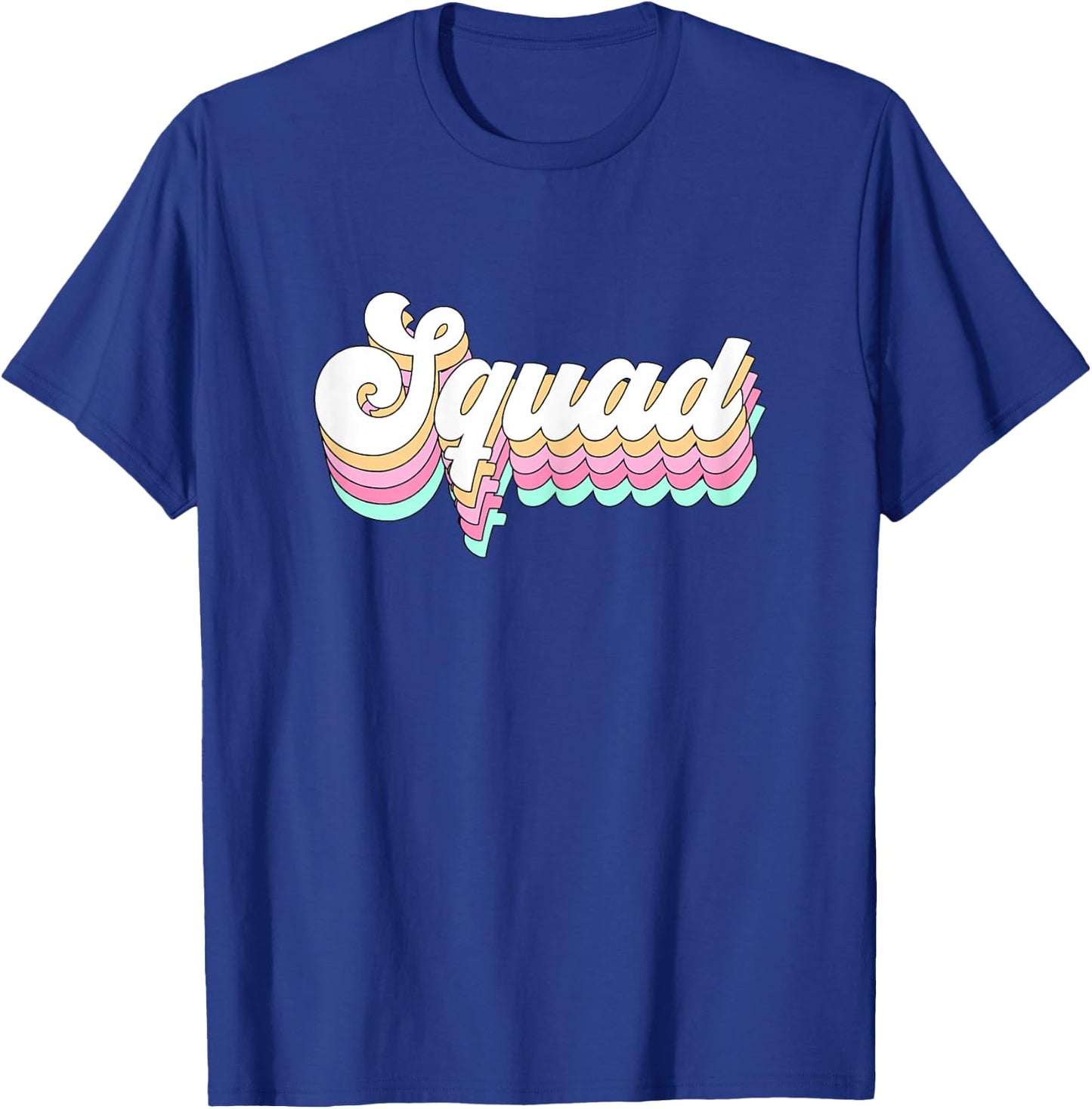 Bride Squad Retro Bachelorette Party for Bridesmaid Groovy T-Shirt - T-Shirt | Royal