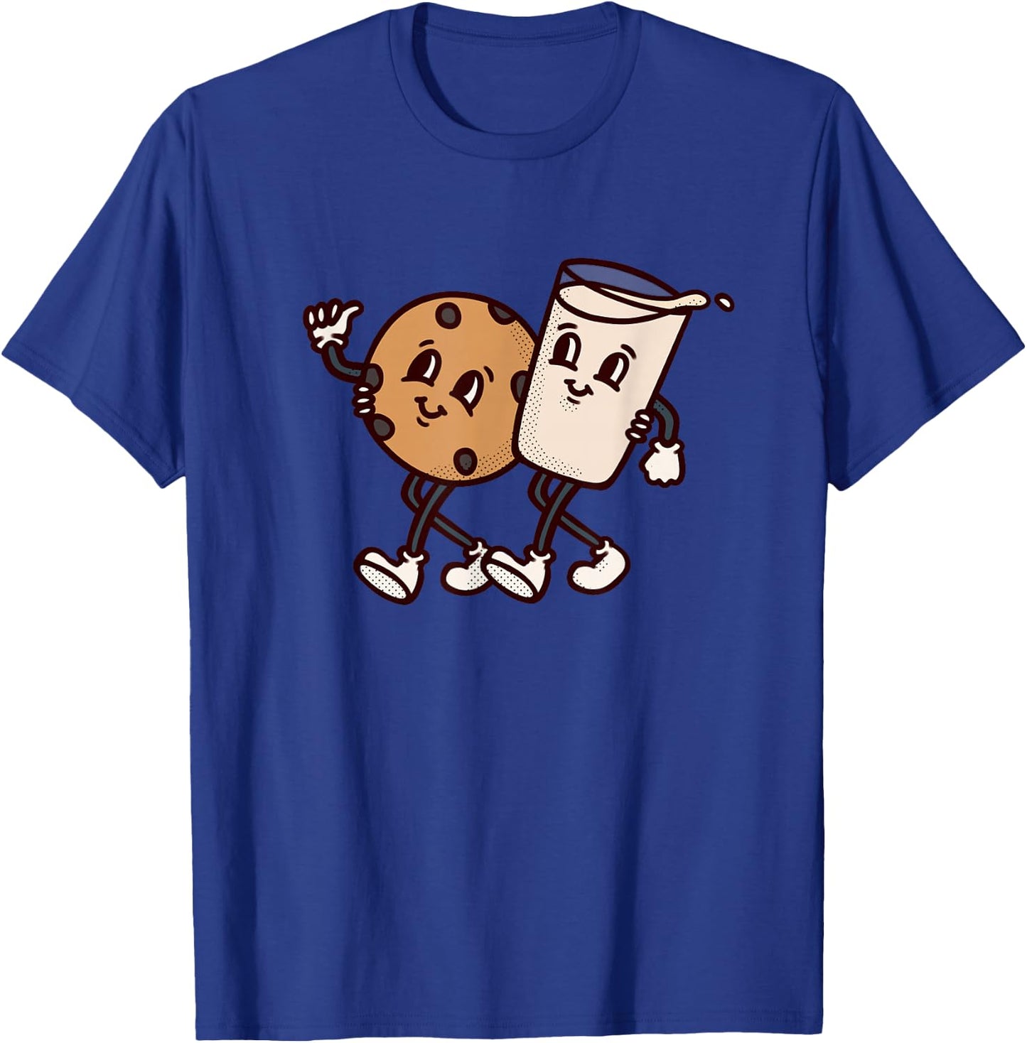 BFF Milk and Chocolate Chip Cookie are BFFS Best Friends T-Shirt - T-Shirt | Royal