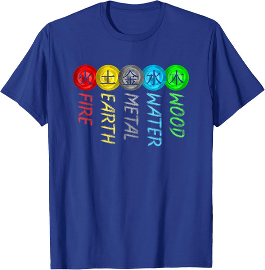 5 Elements - Qigong Tradition T-Shirt - T-Shirt | Royal