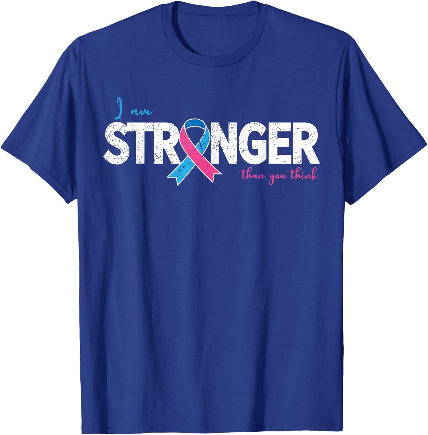 Pregnancy/Infants Loss I am Stronger Awareness Gift T-Shirt - T-Shirt | Royal