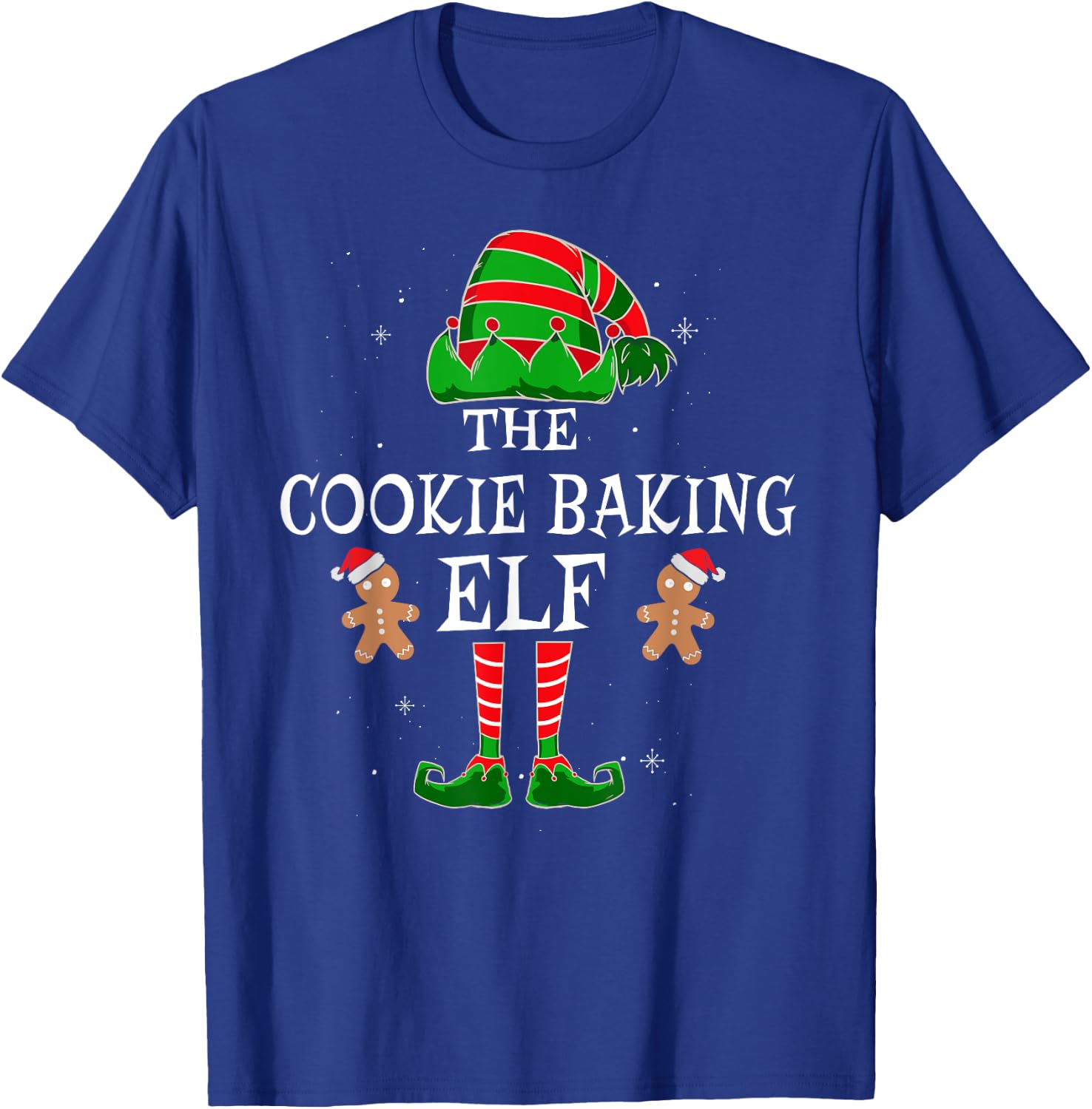 The Cookie Baking Elf Group Matching Family Christmas Funny T-Shirt - T-Shirt | Royal