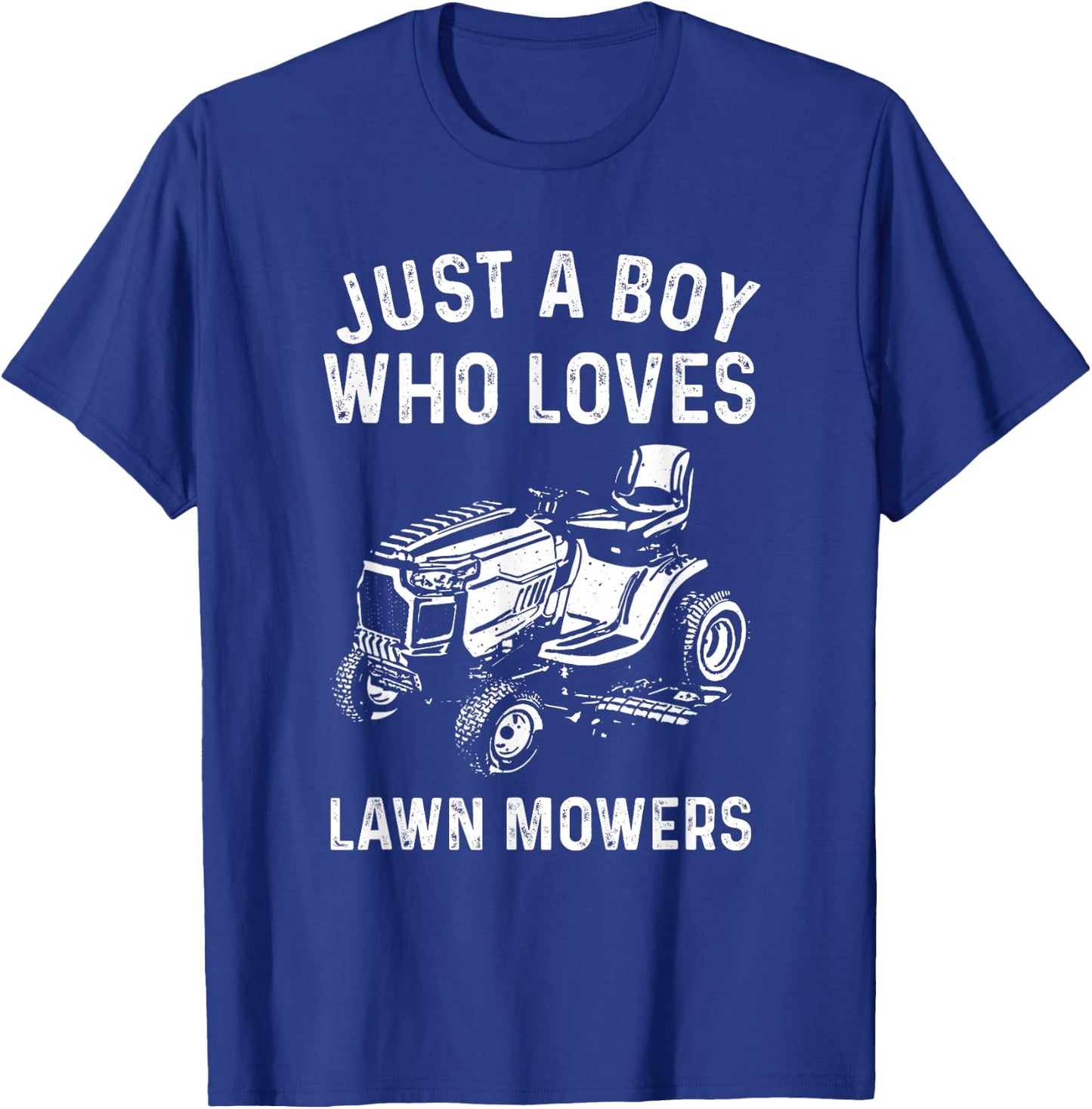 Cool Lawn Mower Design For Boys Kids Men Lawn Mowing Lovers T-Shirt - T-Shirt | Royal