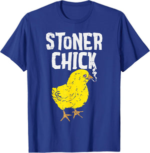 Stoner Chick Funny Weed 420 THC Cannabis Pun Women Gift T-Shirt - T-Shirt | Royal