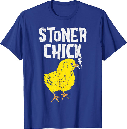 Stoner Chick Funny Weed 420 THC Cannabis Pun Women Gift T-Shirt - T-Shirt | Royal
