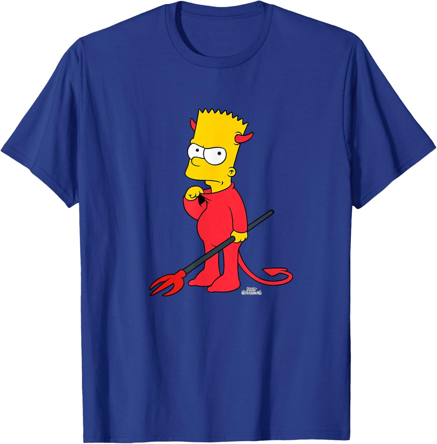 The Simpsons Bart Devil Suit Treehouse of Horrors Halloween T-Shirt - T-Shirt | Royal