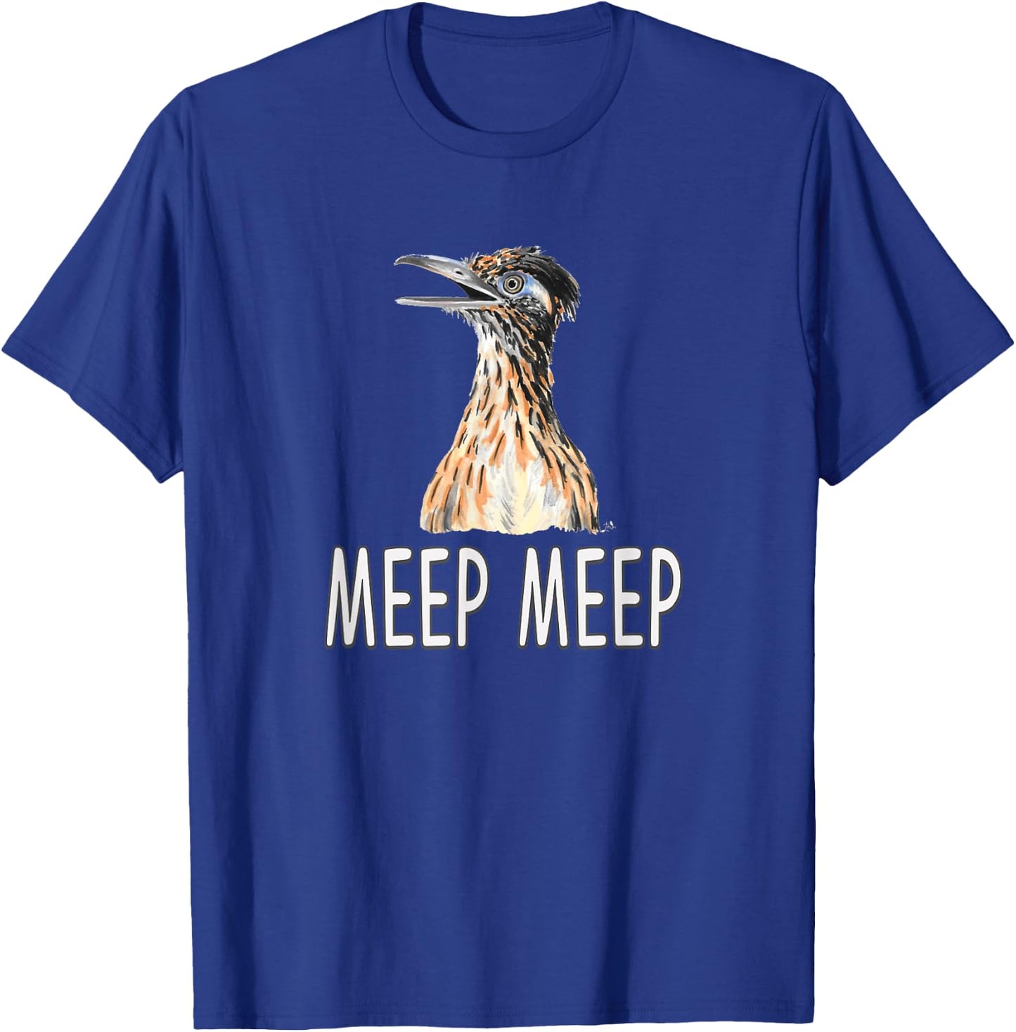 Meep Roadrunner Bird Beep T-Shirt - T-Shirt | Royal