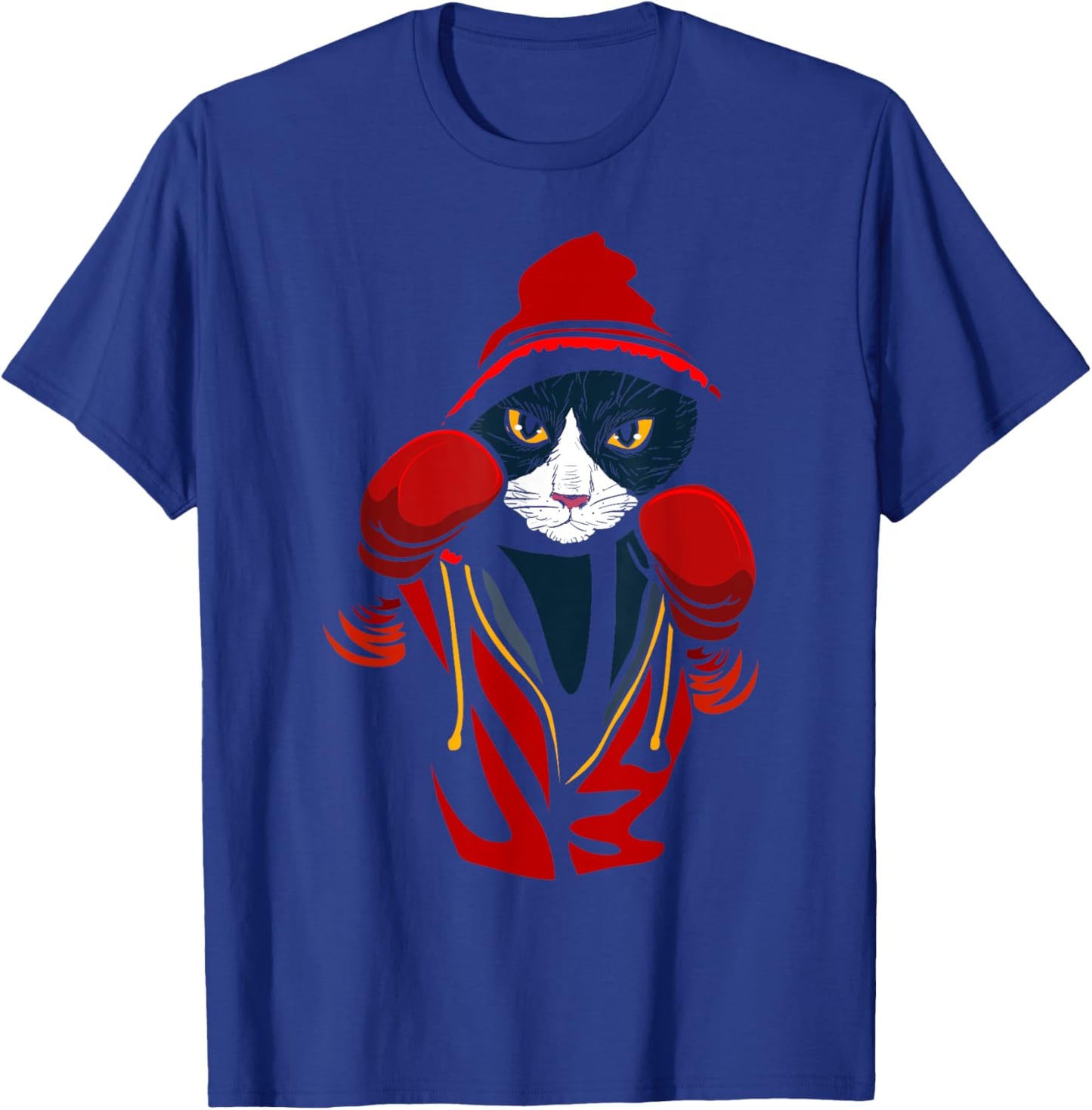Cat Boxing | Creative Animal Lovers Cool Boxer Gift Men Women Kids T-Shirt - T-Shirt | Royal