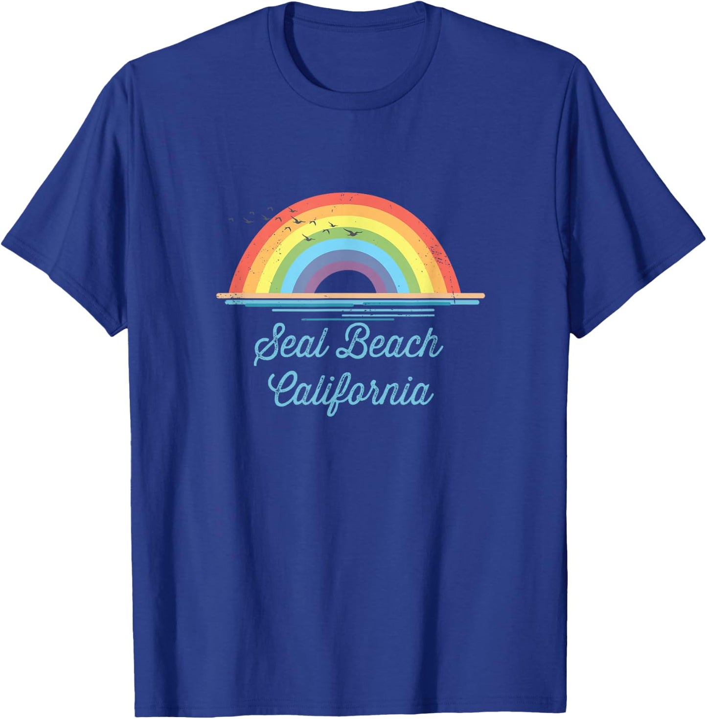 Seal Beach California Souvenir Graphic T-Shirt - T-Shirt | Royal