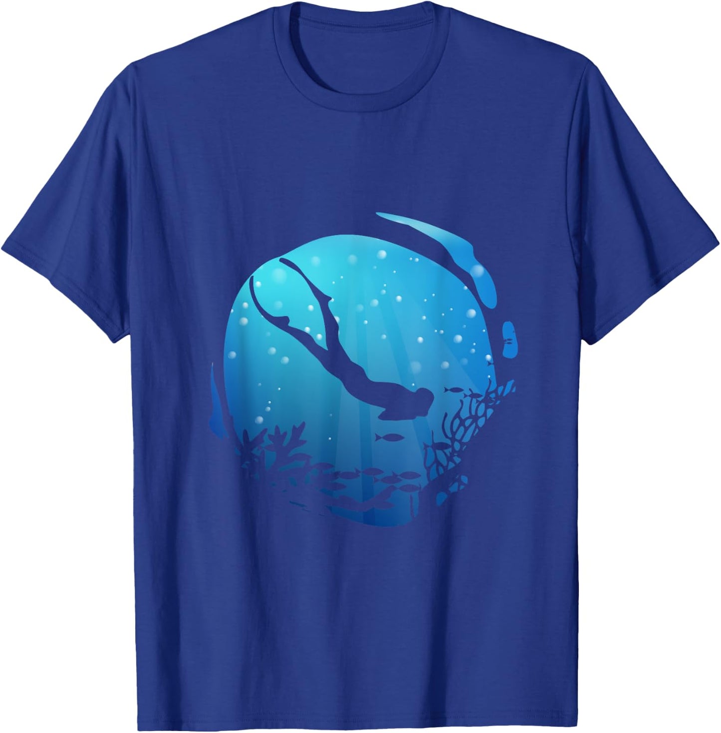 Free Diving Freediving Apnea Spearfishing Skin Dive T-Shirt - T-Shirt | Royal