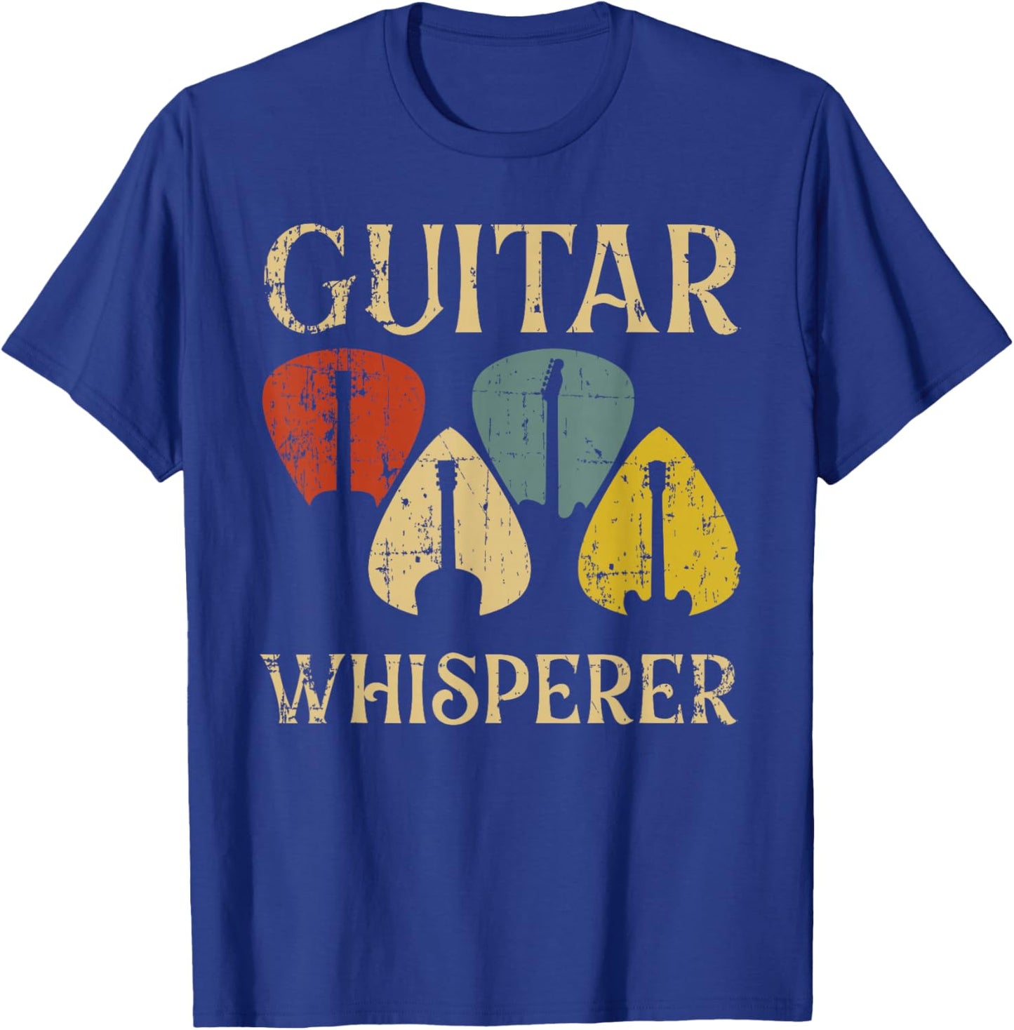 Guitars Whisperer Funny Guitarist Music Lover Gift Men Women T-Shirt - T-Shirt | Royal