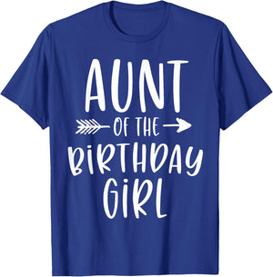 Aunt of the Birthday Girl Aunt and Niece Bday Party T-Shirt - T-Shirt | Royal